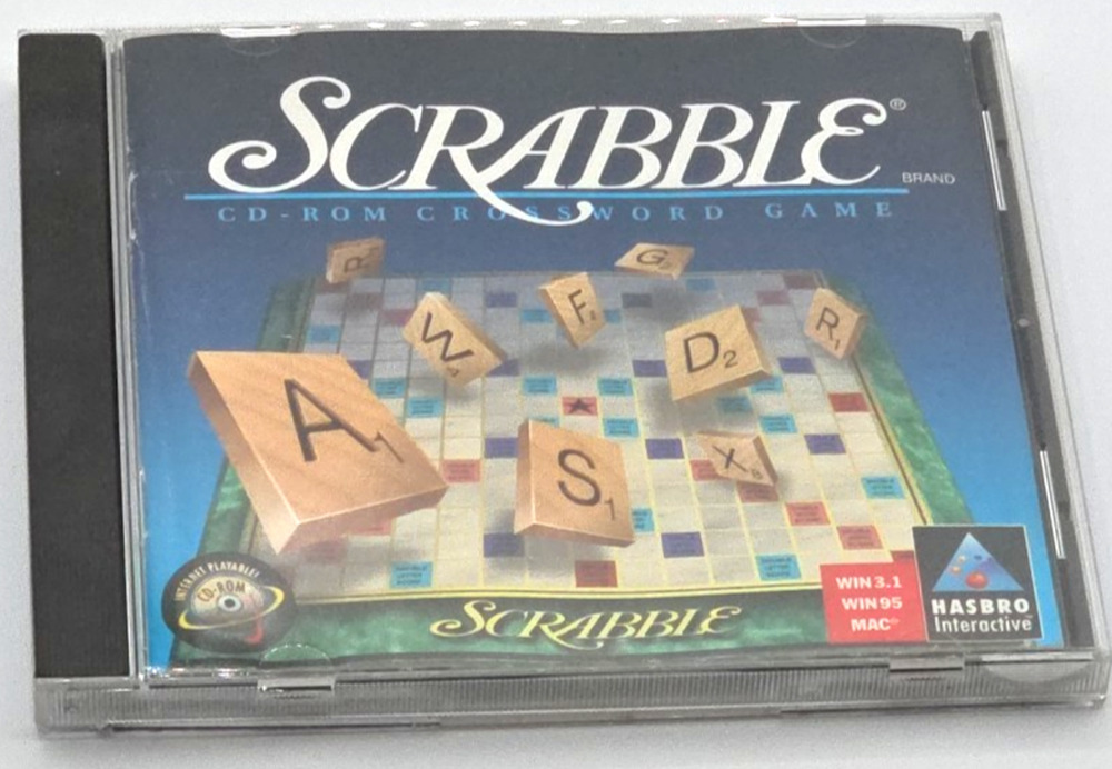 Hasbro SCRABBLE CD-ROM Crossword PC Game Windows 95/MAC (1996)
